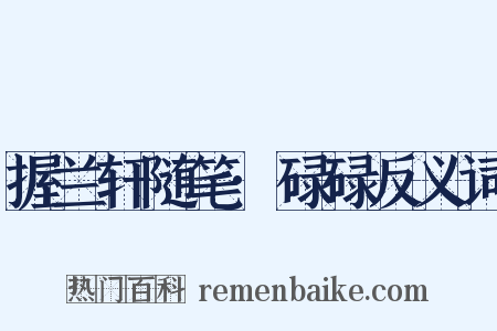 握兰轩随笔·碌碌反义词是什么意思的图片